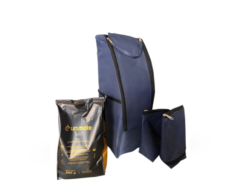Porta termo ovalado New Age + yerbera/azucarera + yerba un mate 500 grs
