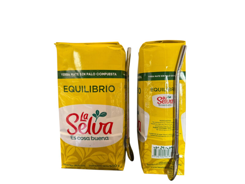 Yerba mate la selva Equilibrio 500 grs + bombilla regalo