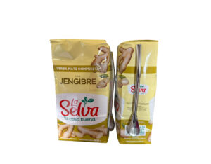 Yerba mate la selva Jengibre 500 grs + bombilla regalo