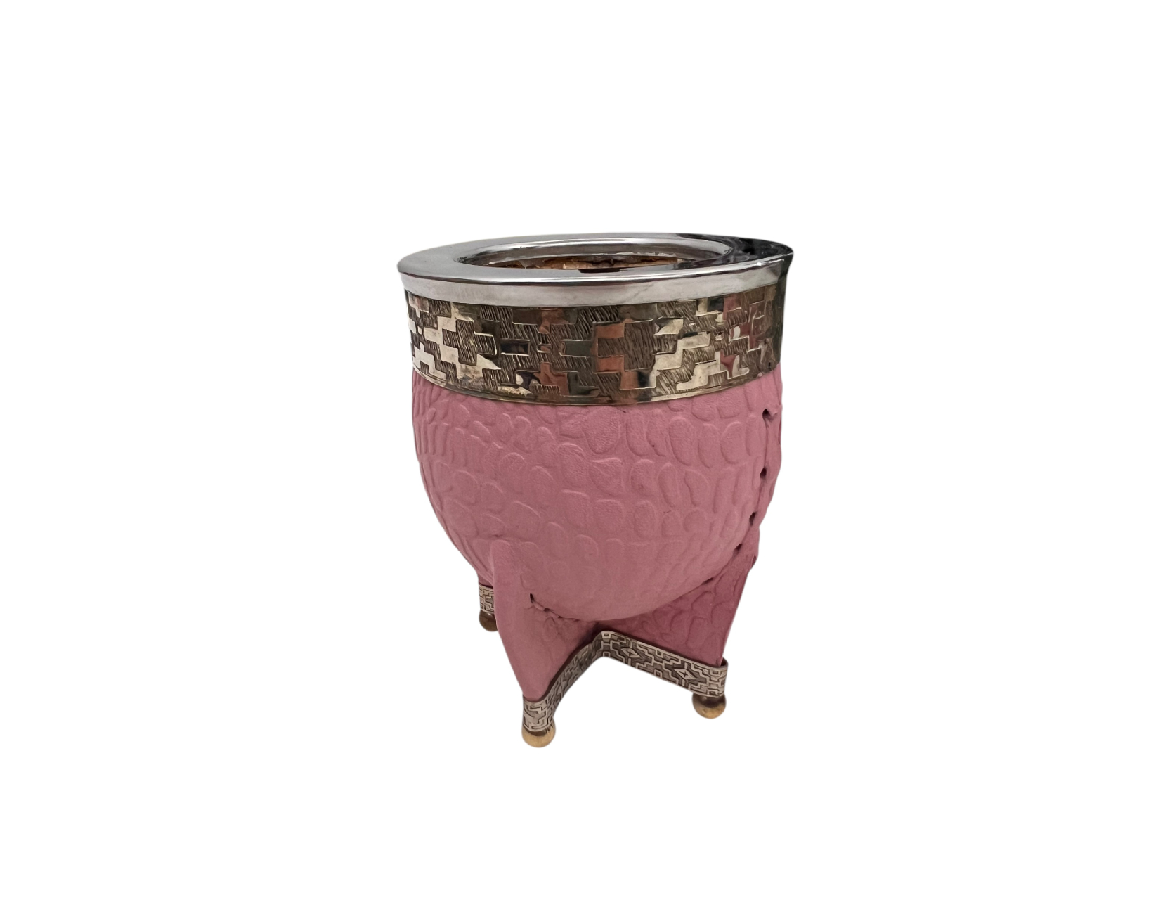 Mate imperial virola combinada base bolita alpaca premium - Imagen 3