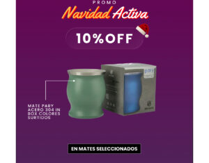 10% OFF Mate pary acero 304 in box