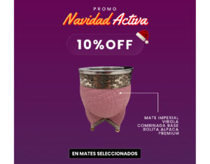 10% OFF Mate imperial virola combinada base bolita + bombilla de regalo