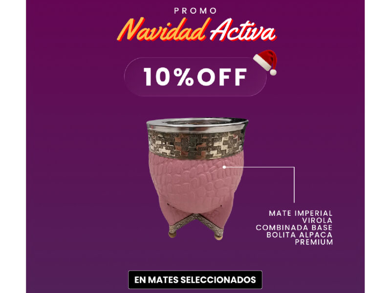 10% OFF Mate imperial virola combinada base bolita + bombilla de regalo