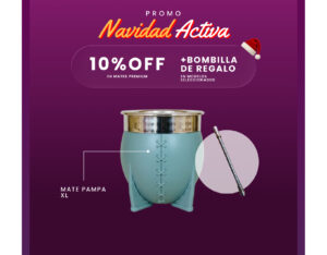 10% OFF Mate pampa XL + Bombilla de regalo