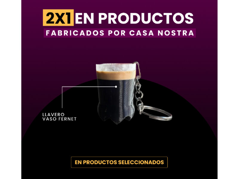 2X1 Llavero vaso fernet