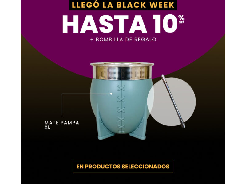 10% OFF Mate pampa XL + Bombilla de regalo