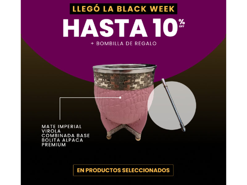 10% OFF Mate imperial virola combinada base bolita + bombilla de regalo