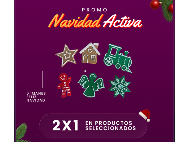 6 Imanes Feliz Navidad