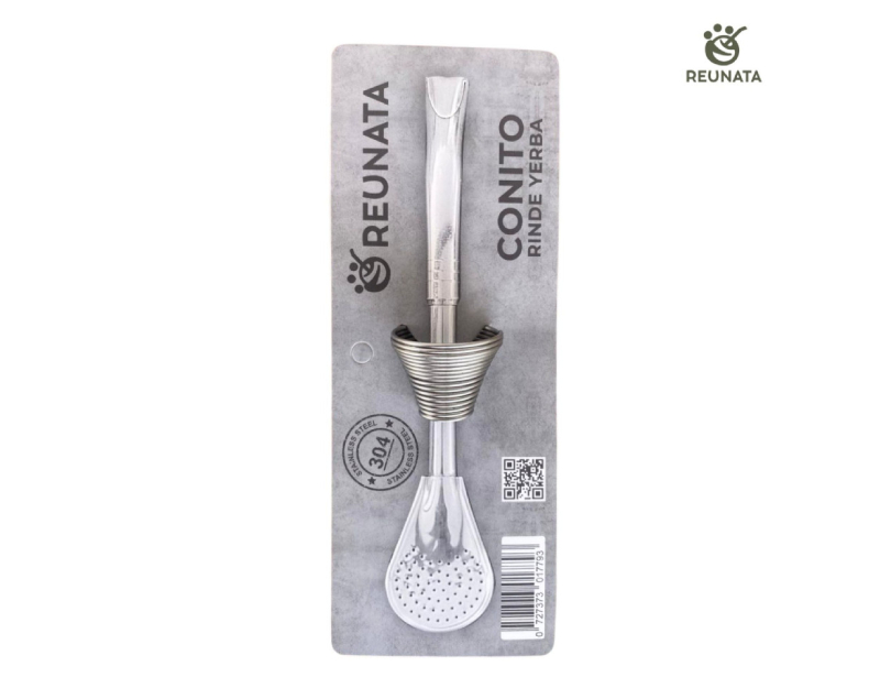 Set Conito rinde yerba + bombilla pico de loro acero