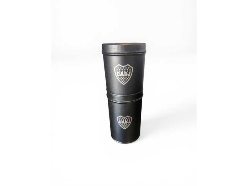 Juego de latas total black micro Boca Juniors