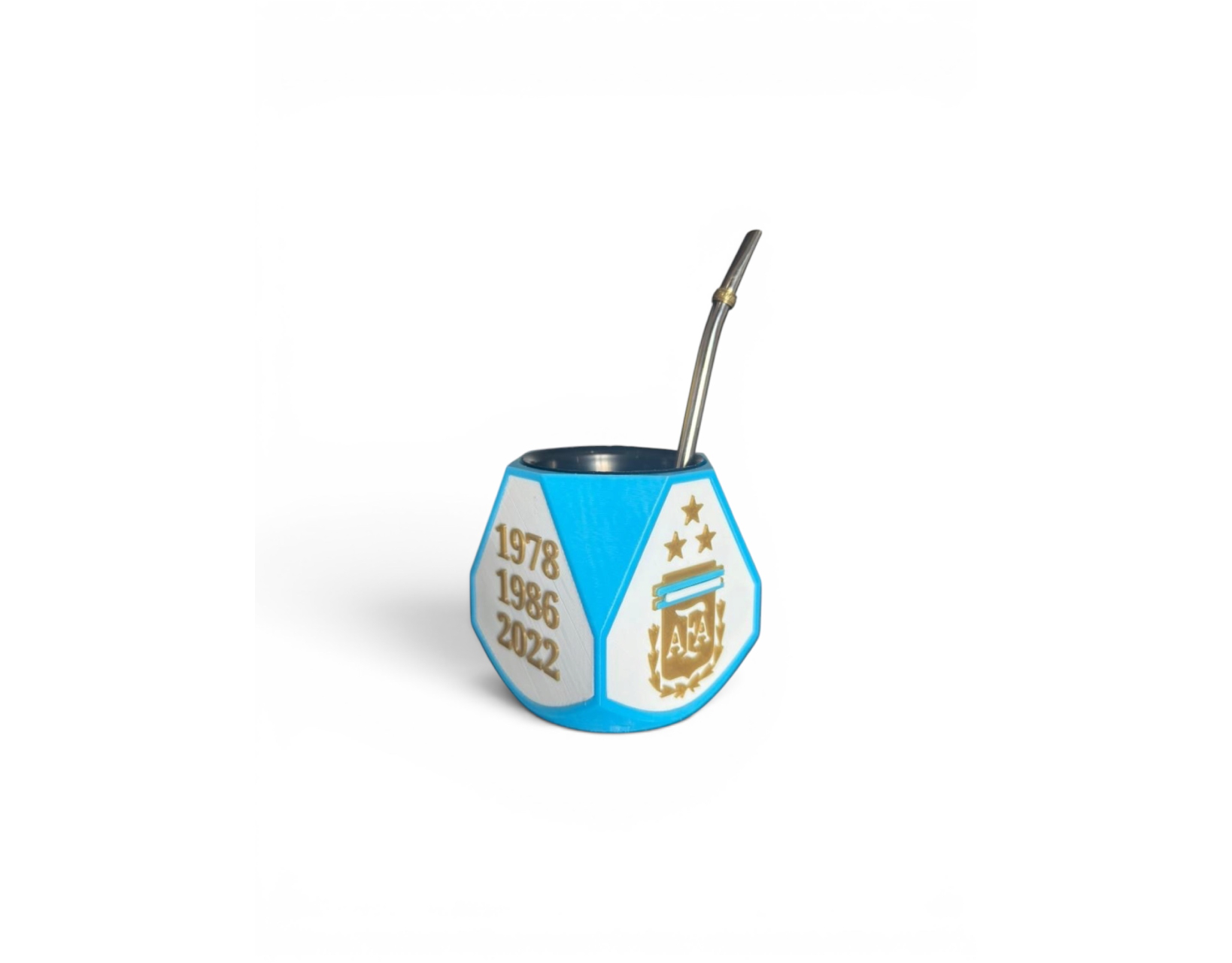 Mate Facetado + Bombilla Campeones - Imagen 4