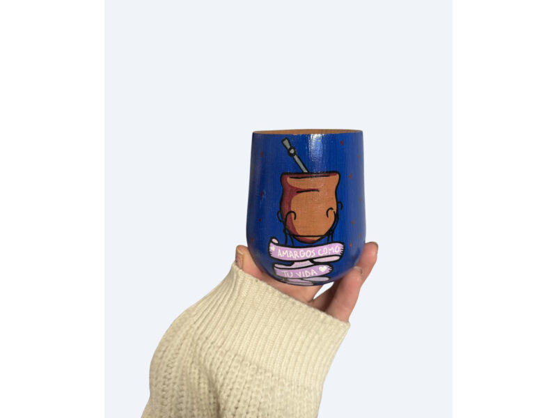 Mate perita pintado a mano