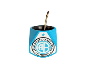 Mate facetado + bombilla Belgrano